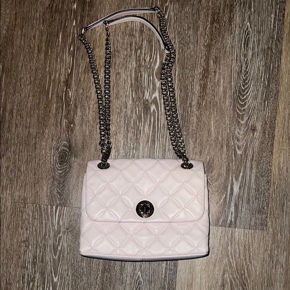kate spade Handbags - Kate Spade Pink Quilted Chain Adjustable Shoulder Bag